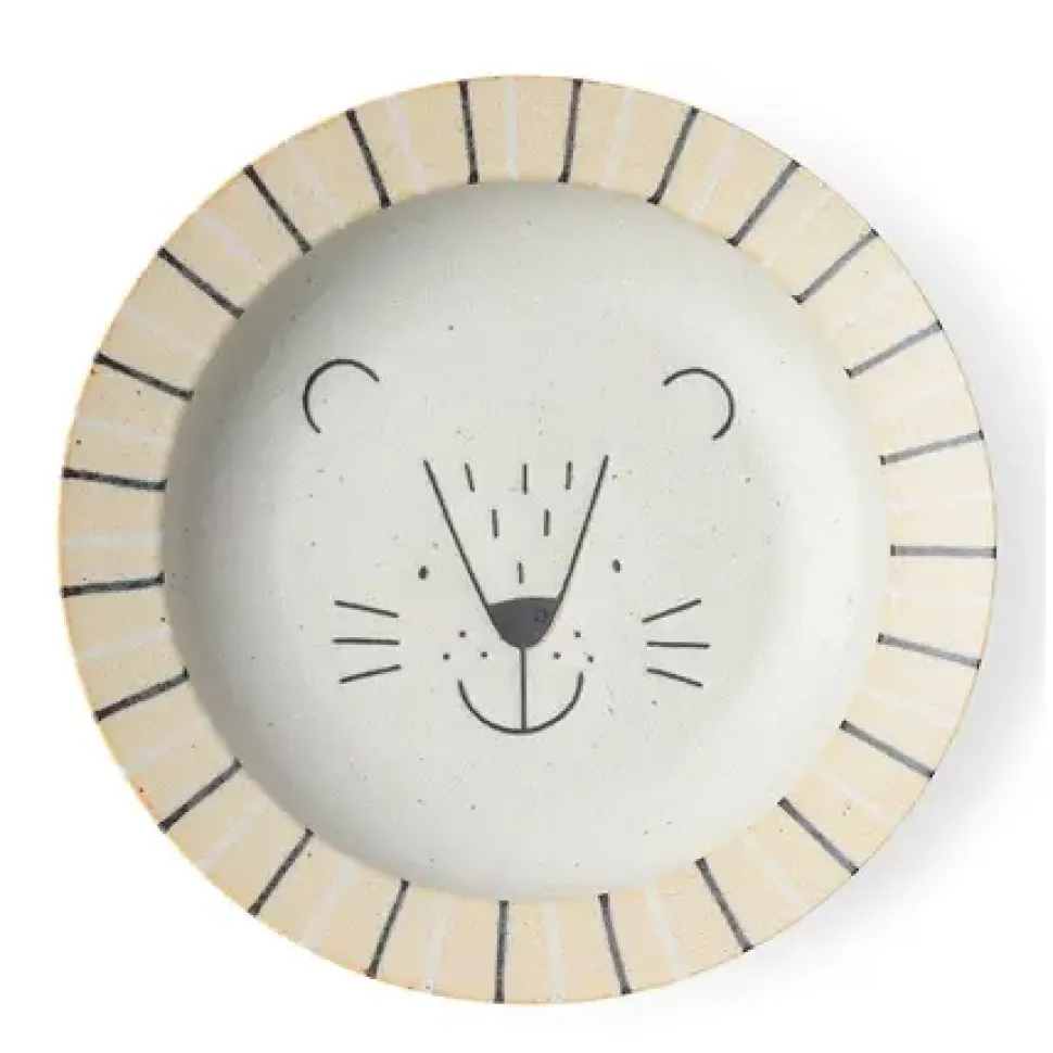 mogu_mogu_lion_shallow_bo_0.webp MIYA Company Plates^Mogu Mogu Lion Shallow Bowl 8.75"