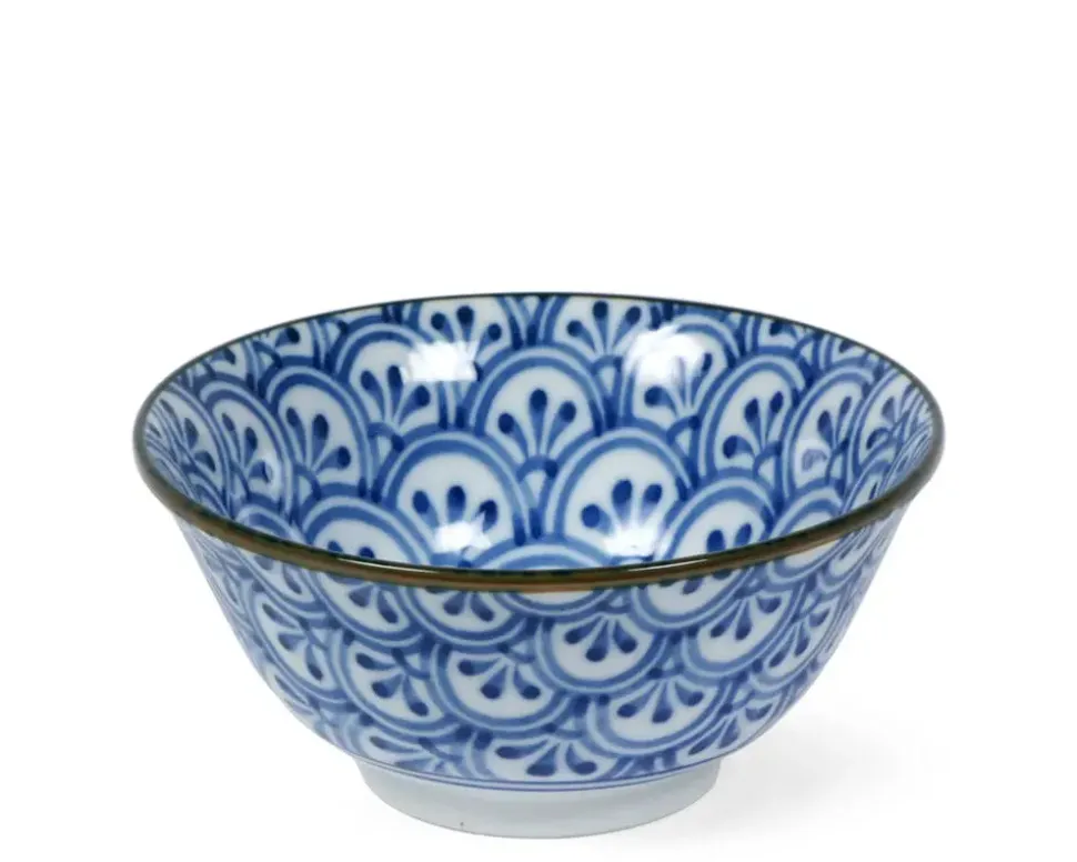 monyou__hana_seigaiha_bow_1.webp MIYA Company Medium Bowls^Monyou 6" Hana Seigaiha Bowl