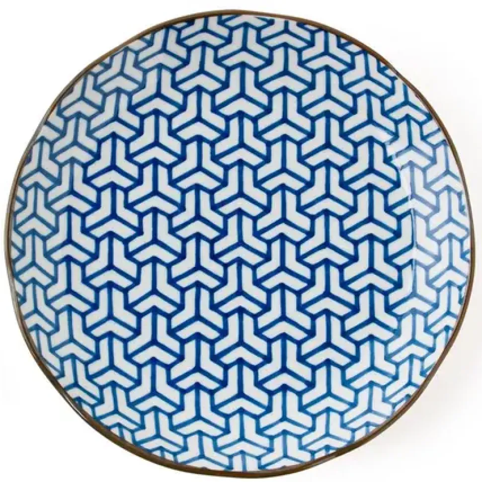 monyou__kumi_kikkou_plate_0-2.webp MIYA Company Large Plates^Monyou 10" Kumi Kikkou Plate