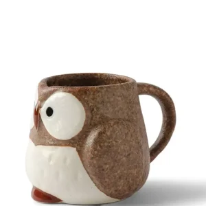 MIYA Company Cups/Mugs^Mug Owl Brown 11 Oz.