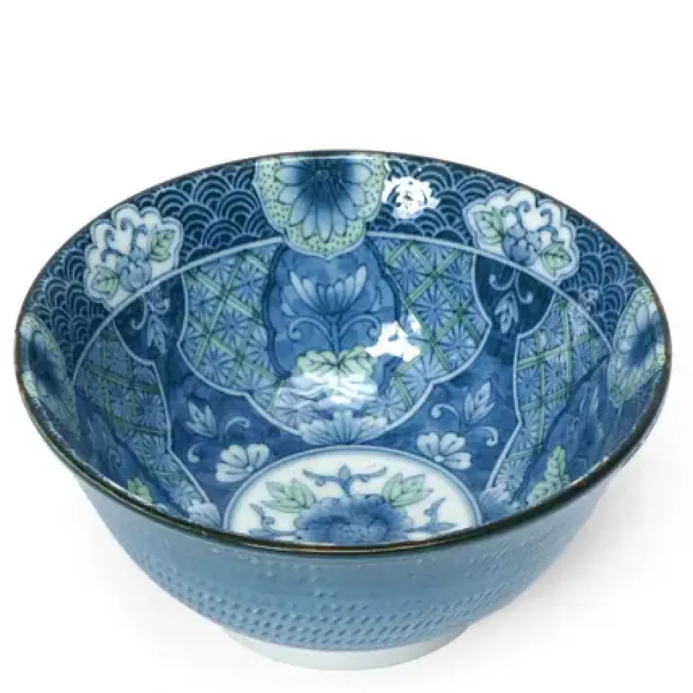 mums__bowl_0.webp MIYA Company Blue & White 6" Bowls^Mums 6" Bowl