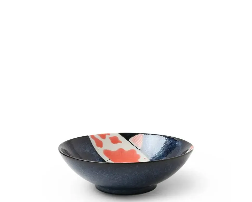 namako_koi__shallow_bowl_1.webp MIYA Company Shallow Bowls^Namako Koi 5.75" Shallow Bowl