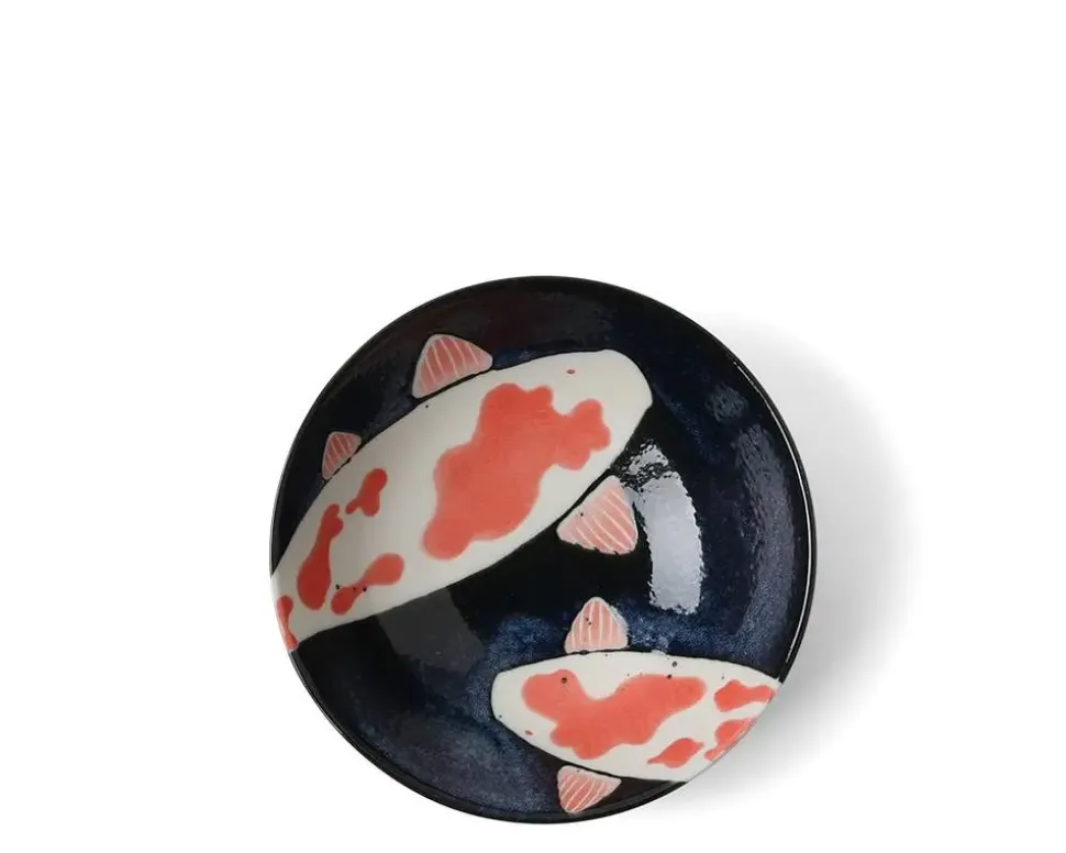 namako_koi__shallow_bowl_2.webp MIYA Company Shallow Bowls^Namako Koi 5.75" Shallow Bowl