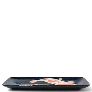 MIYA Company Medium Plates^Namako Koi Rectangle Plate