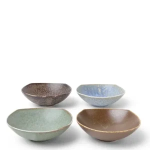 MIYA Company Sauce Dishes^Pacific Forest Matte Sauce Dish Set 4-1/4"