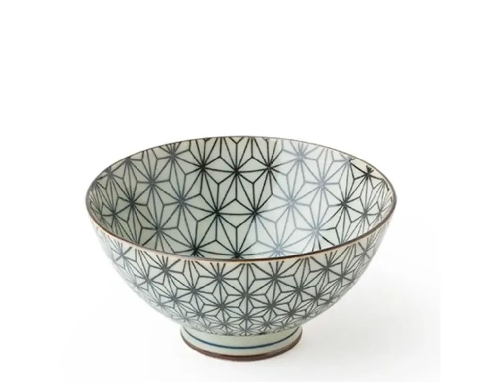 retro_black__white__rice__5.webp MIYA Company Bowl Sets^Retro Black & White 4.5" Rice Bowl Set