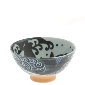 MIYA Company Bowls^Rice Bowl Blue Whale Waves