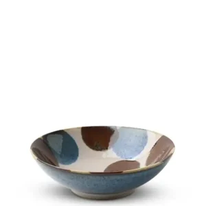 MIYA Company Small Bowls^Rustic Blue & Brown 5.75