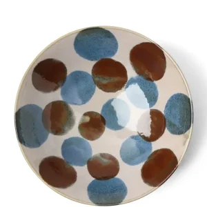 MIYA Company Serving Bowls & Plates^Rustic Blue & Brown 9.75" Serving Bowl
