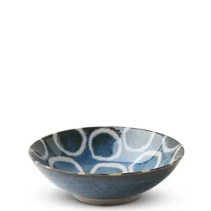 MIYA Company Small Bowls^Rustic White Circles 5.75