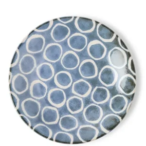MIYA Company Large Plates^Rustic White Circles 11