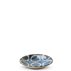 MIYA Company Sauce Dishes^Rustic White Circles 3.5