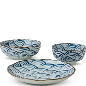 MIYA Company Large Bowls^Saikai Nami Waves 7.25