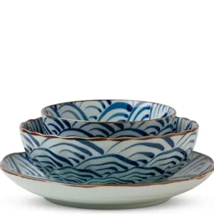 MIYA Company Large Plates^Saikai Nami Waves 9