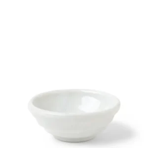 MIYA Company Sauce Dishes^Sauce Dish Chinmi White + Blue Swirl