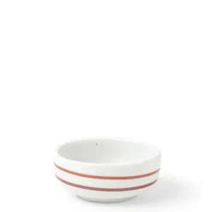 MIYA Company Sauce Dishes^Sauce Dish White Caramel Swirl