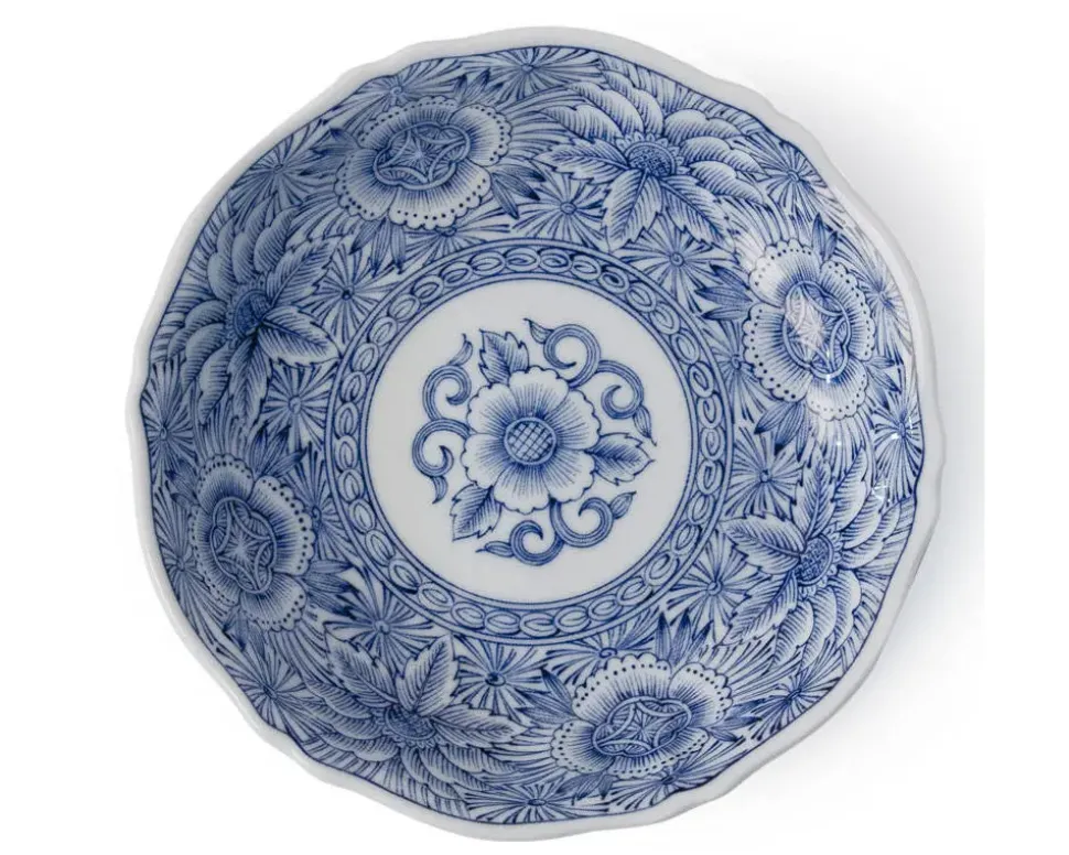 senbyo_botan__dessert_dis_1.webp MIYA Company Medium Plates^Senbyo Botan 6.75" Dessert Dish