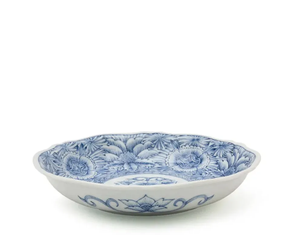 senbyo_botan__dessert_dis_2.webp MIYA Company Medium Plates^Senbyo Botan 6.75" Dessert Dish