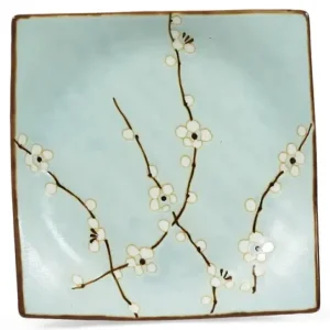 MIYA Company Medium Plates^Spring Blossoms 6.75" Sq. Plate