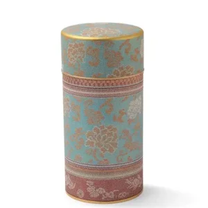 MIYA Company Teaware Accessories^Tea Canister Brocade Peony Blue