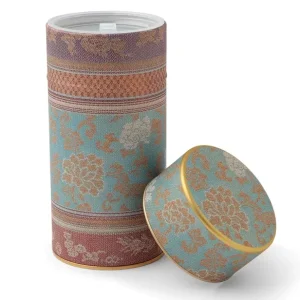 MIYA Company Teaware Accessories^Tea Canister Brocade Peony Blue