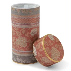 MIYA Company Teaware Accessories^Tea Canister Brocade Peony Red