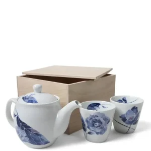 MIYA Company Tea Sets - Ceramic^Tea Set Blue Rose