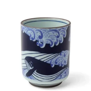 MIYA Company Cups/Mugs^Teacup Blue Whale Waves
