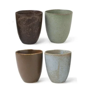 MIYA Company Cup/Mug Sets^Teacup Pacific Forest Matte Set Of 4