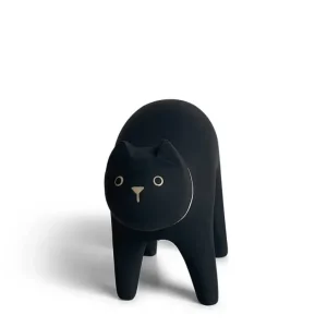 MIYA Company Cats^T-Lab Wooden Animal - Cat Black
