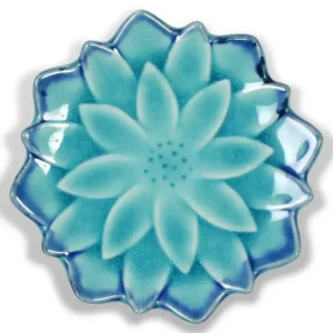 MIYA Company Small Plates^Turquoise Blue Mum 4.75