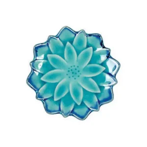 MIYA Company Small Plates^Turquoise Blue Mum 4.75